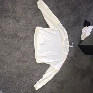 Soft white long sleeve shirt